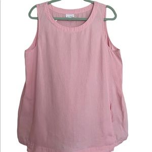 Pure Jill J. Jill Linen Tank top with pockets Size Large Petite